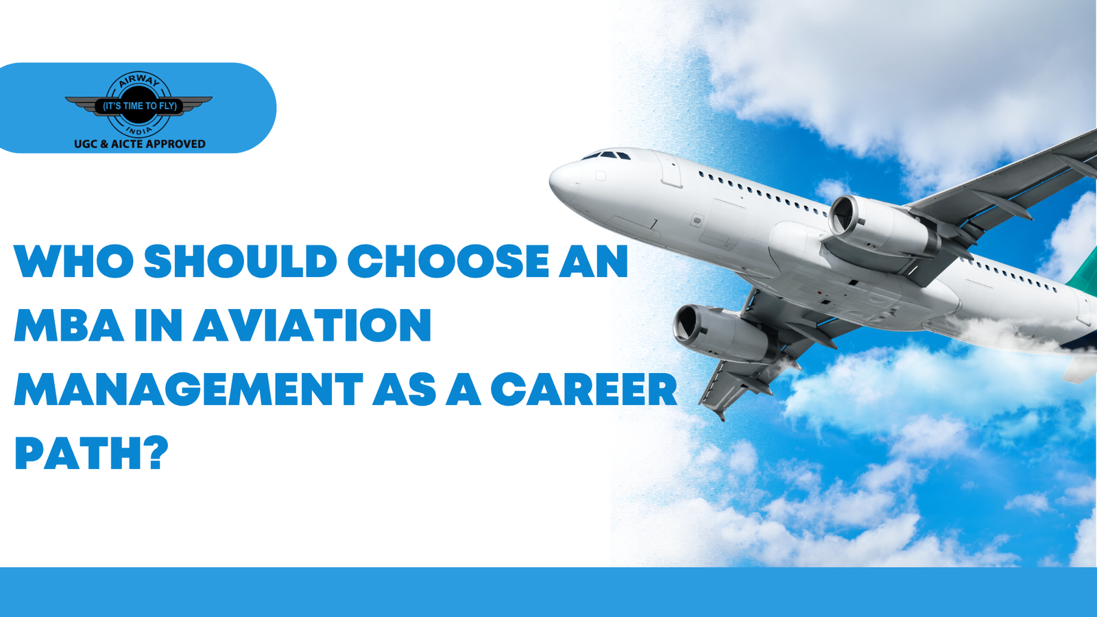 Who Should Choose an MBA in Aviation Management as a Career Path?