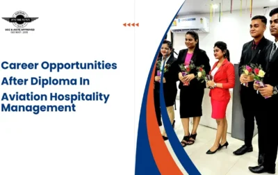 Group of students pursuing a Diploma in Aviation Hospitality Management, preparing for careers in aviation and hospitality industry