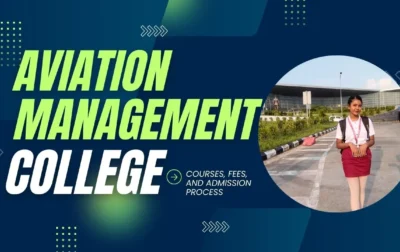 Student at Aviation Management College in India standing confidently, representing career opportunities in the aviation industry