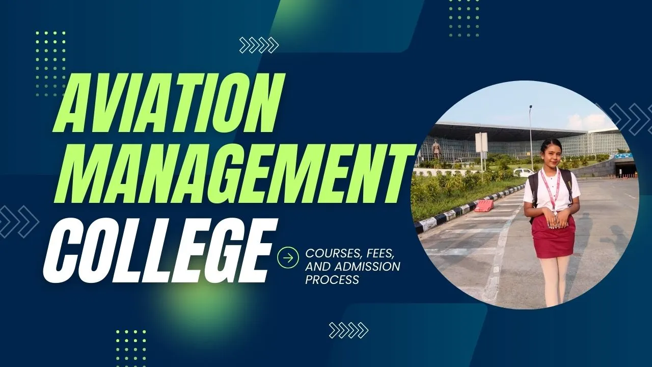 Student at Aviation Management College in India standing confidently, representing career opportunities in the aviation industry