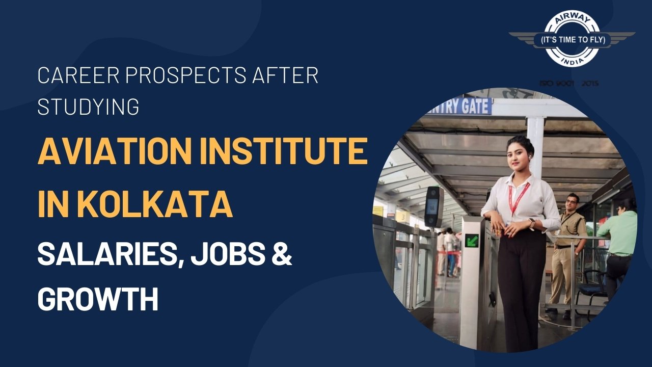 Students at an aviation institute in Kolkata preparing for aviation management and pilot careers