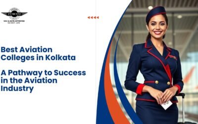 Students learning at one of the best aviation colleges in Kolkata, gaining aviation management and hospitality skills