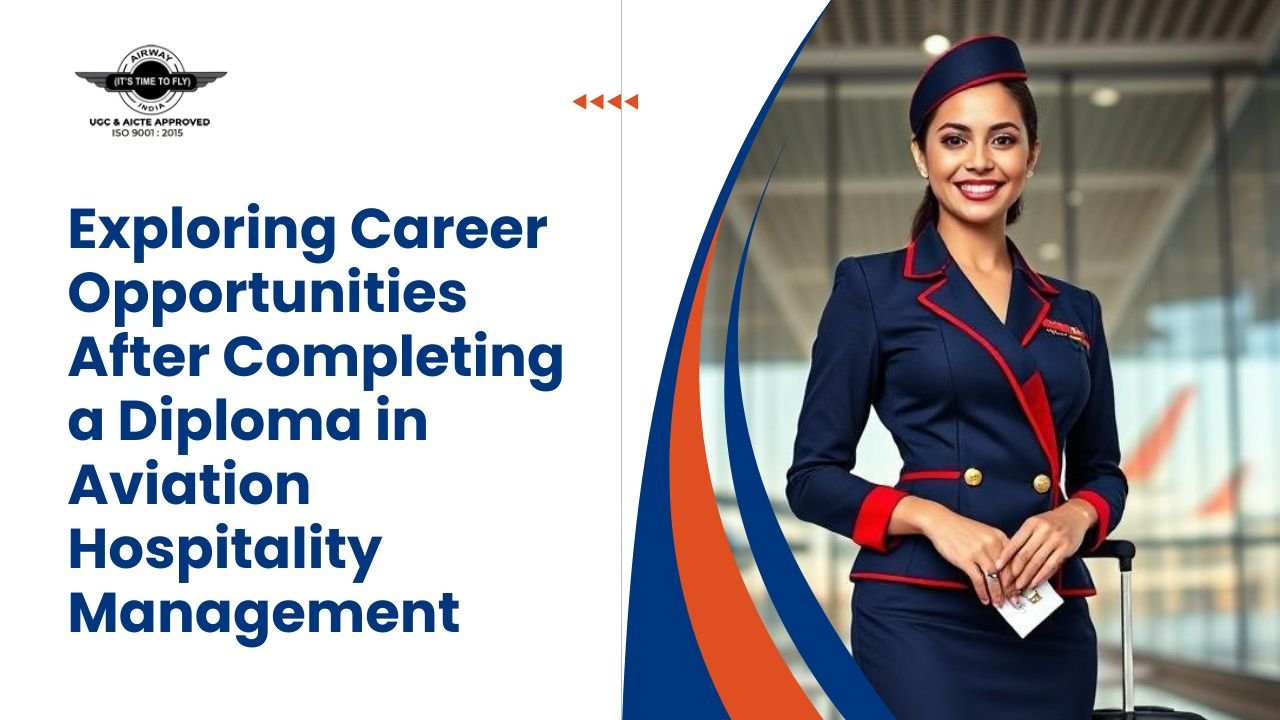 Students learning professional skills at Airway India in the Diploma in Aviation Hospitality Management program