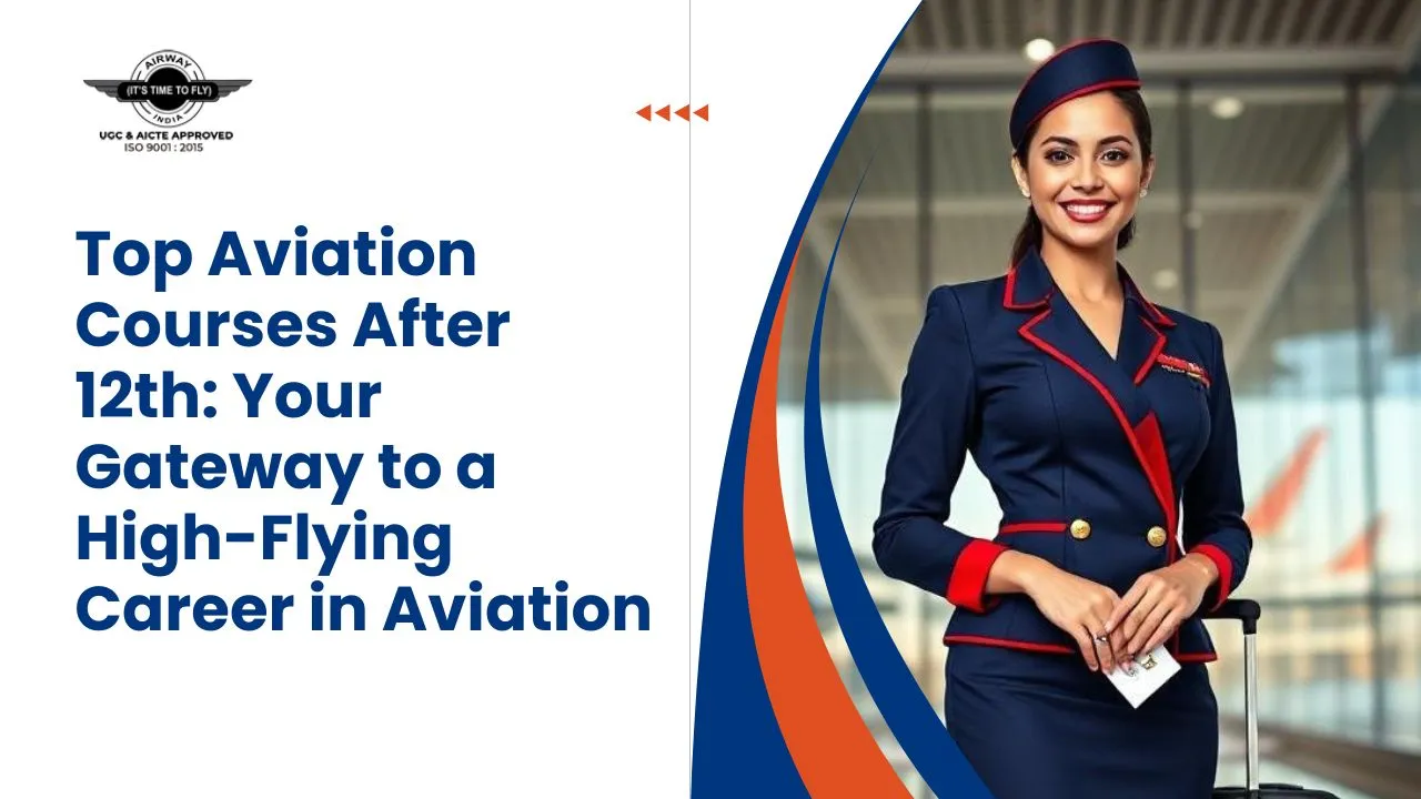 Students pursuing aviation courses after 12th at Airway India