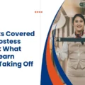 A trainee learning air hostess course modules at Airway India