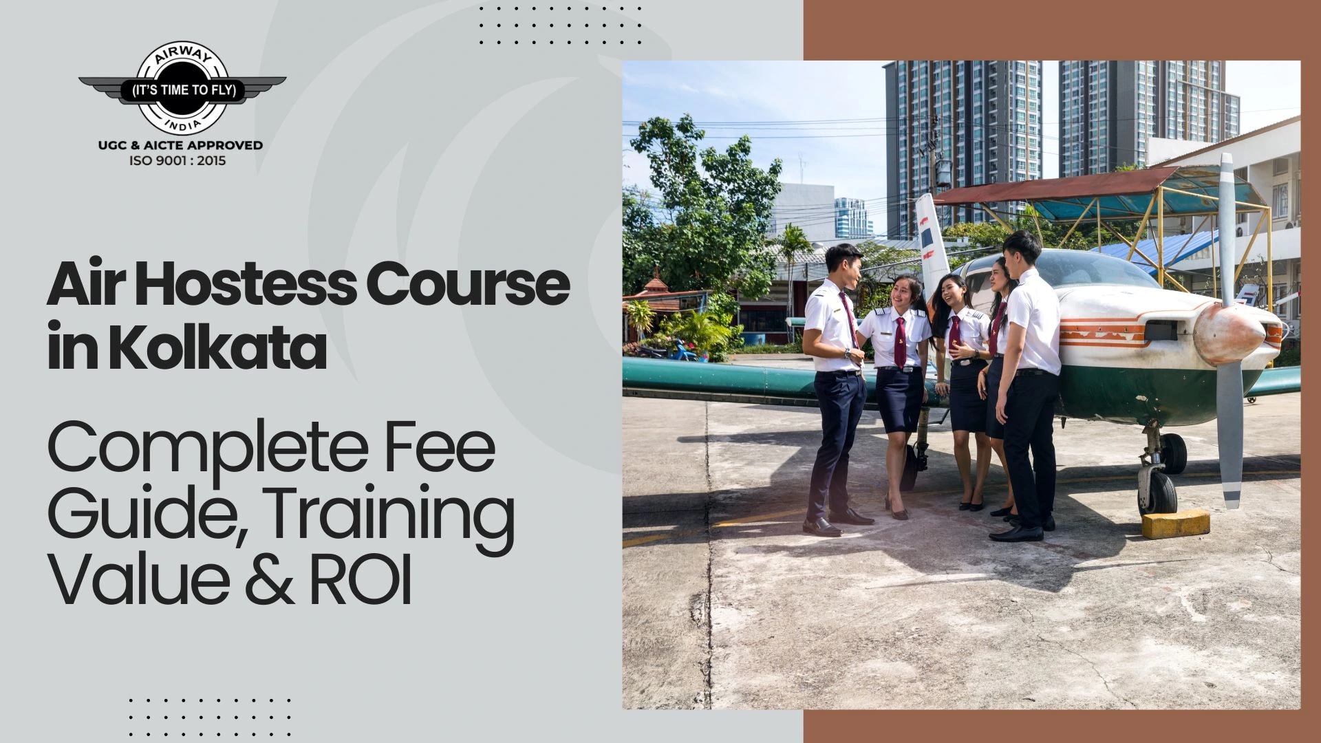 Air hostess course in Kolkata delivered through structured aviation training at Airway India