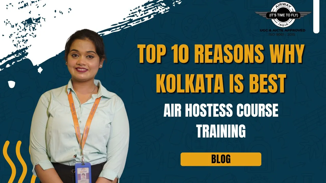 Students learning in-flight service and grooming during air hostess course