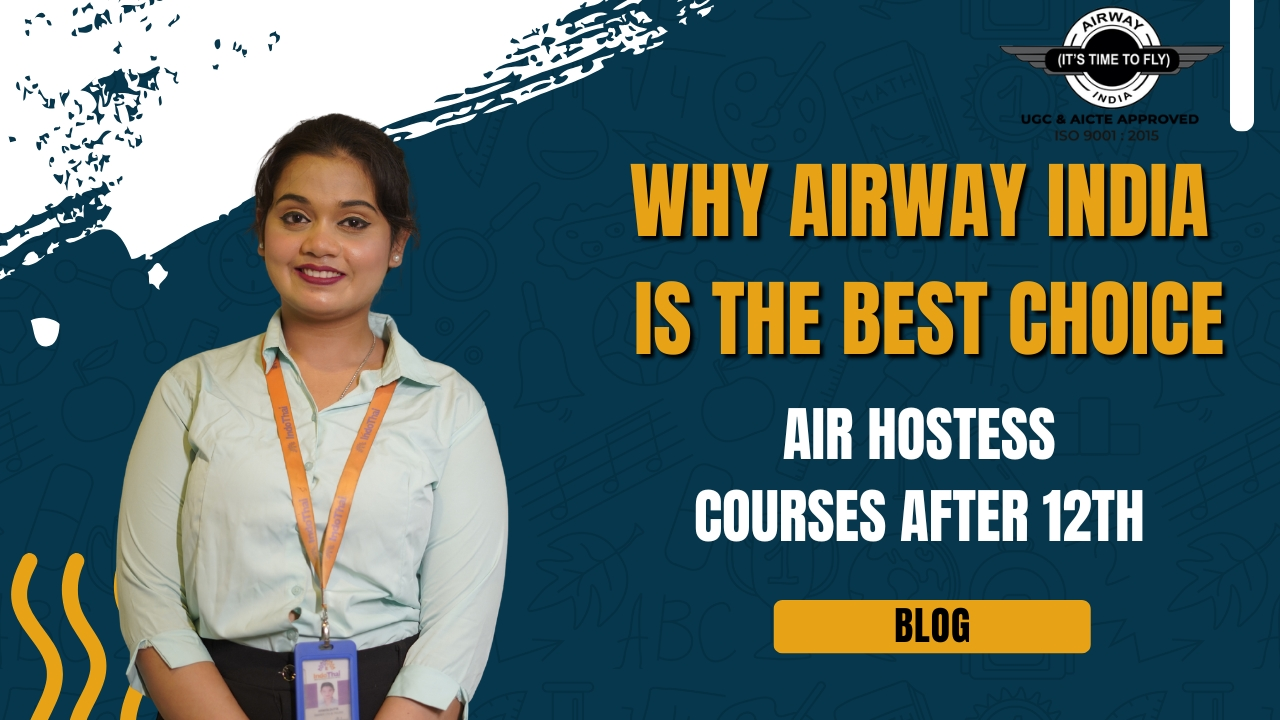 Student preparing for cabin crew career at Airway India aviation institute