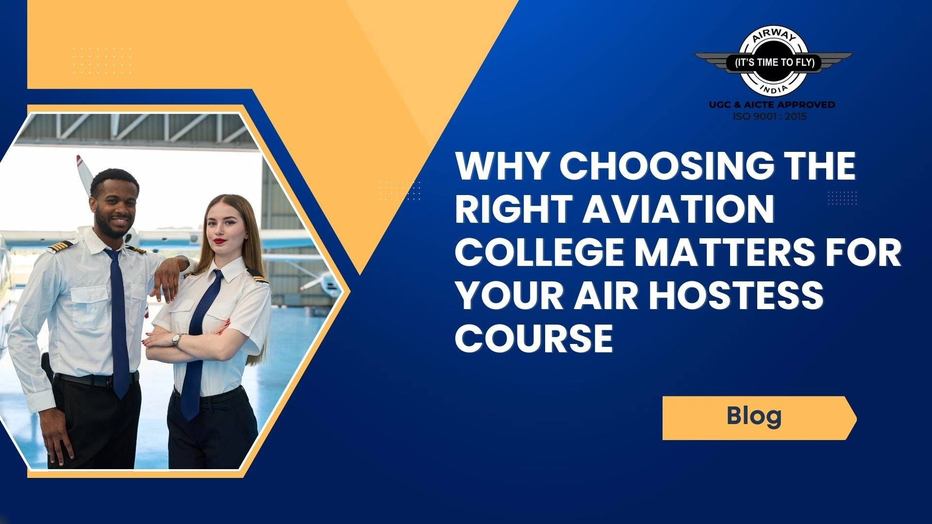 air hostess course training session at a professional aviation college