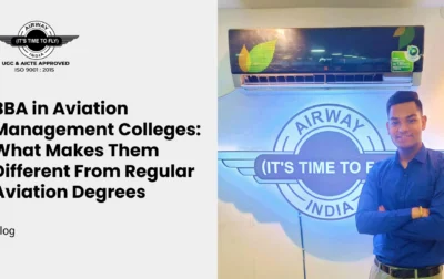 students studying at bba in aviation management colleges