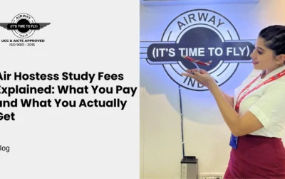 air hostess study fees overview with students learning aviation courses in Kolkata