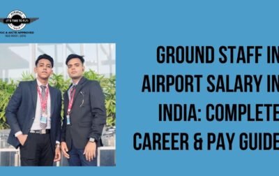tudents learning about ground staff in airport salary during aviation counselling