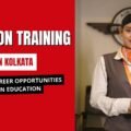 Students attending aviation training at an aviation training institute in kolkata learning airline operations and aviation service skills.