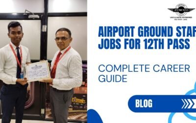 airport ground staff helping passengers showing jobs for 12th pass students