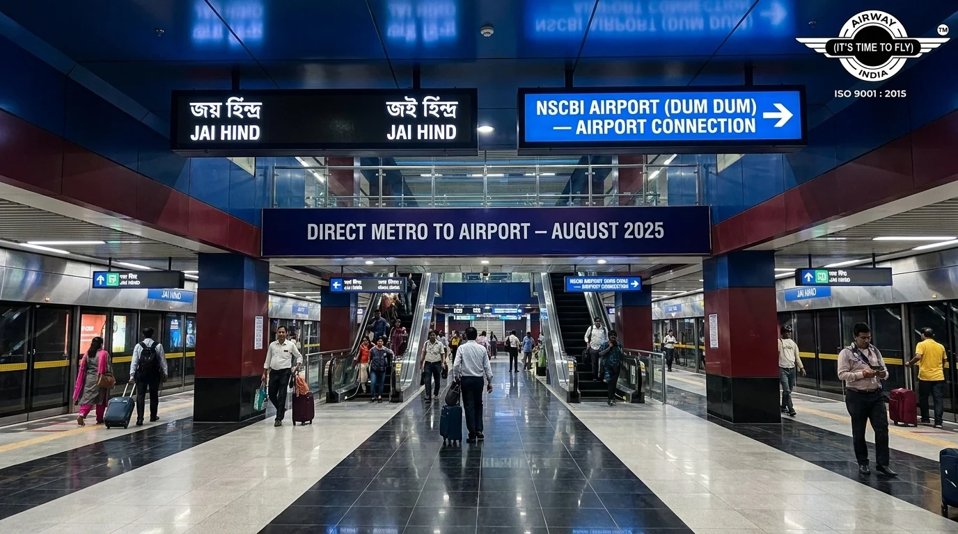 Jai Hind metro station NSCBI airport Kolkata metro connectivity 2026