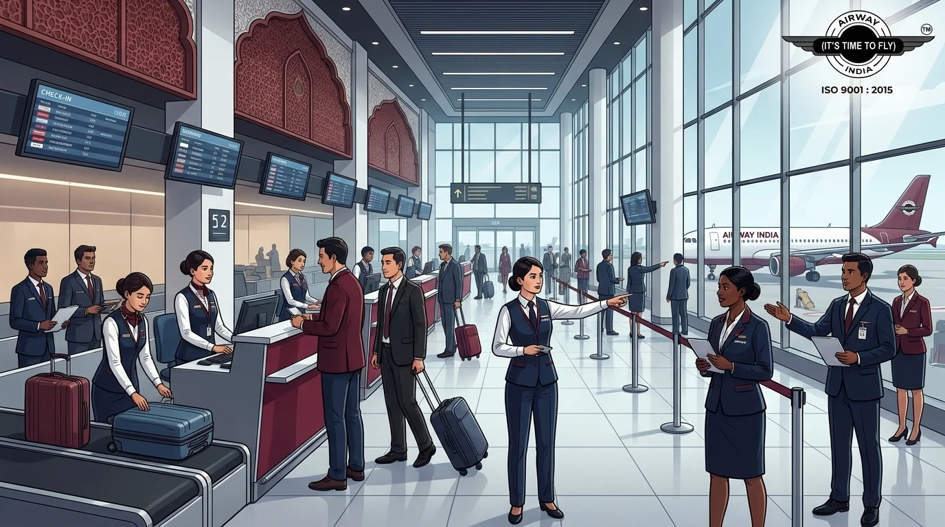 NSCBI airport Kolkata ground staff terminal passenger operations 2026