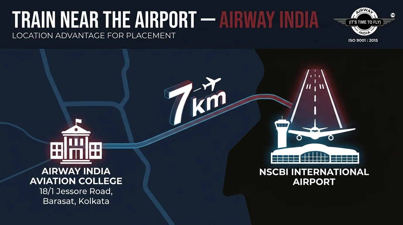 Airway India aviation college Barasat 7km from NSCBI airport Kolkata aviation training