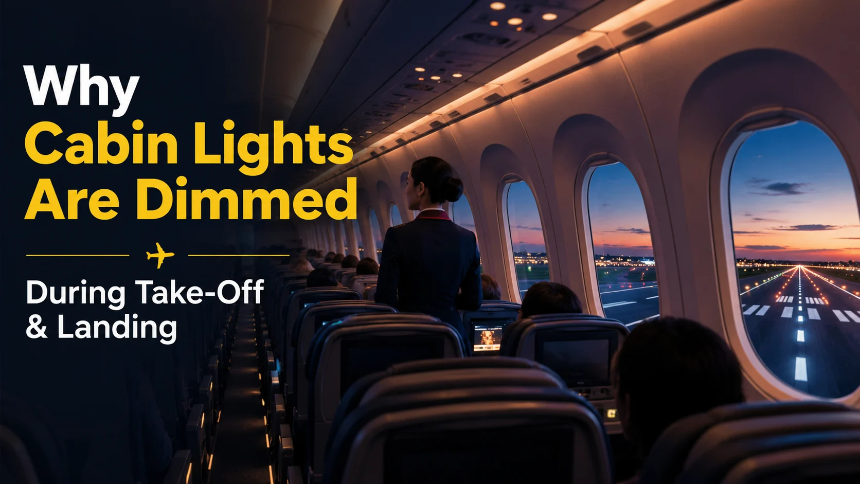 Why Cabin Lights Are Dimmed During Take-Off and Landing?