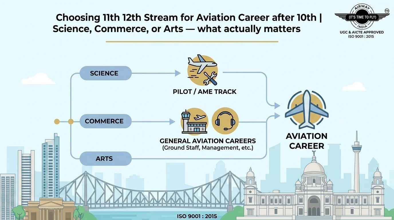 Choosing 11th 12th stream for aviation career after 10th
