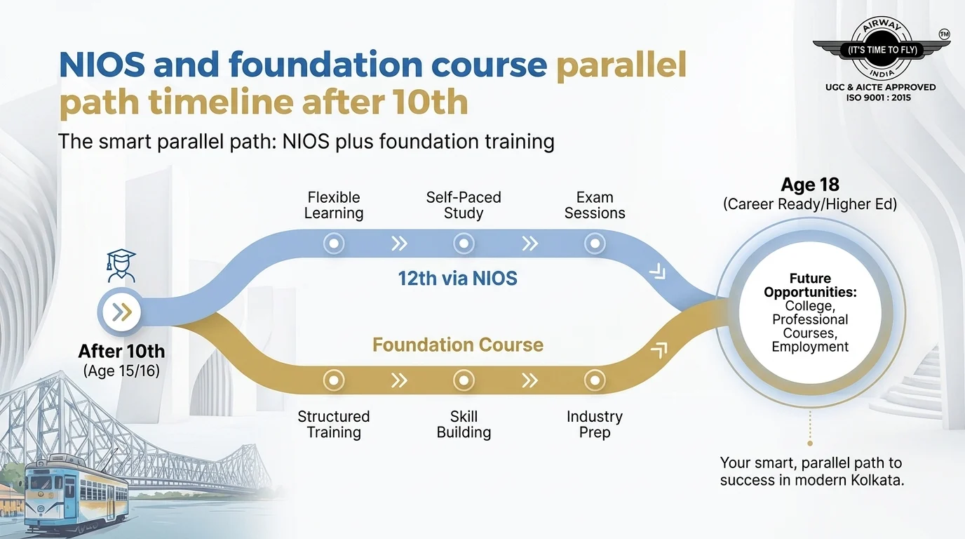 NIOS and foundation course parallel path timeline after 10th