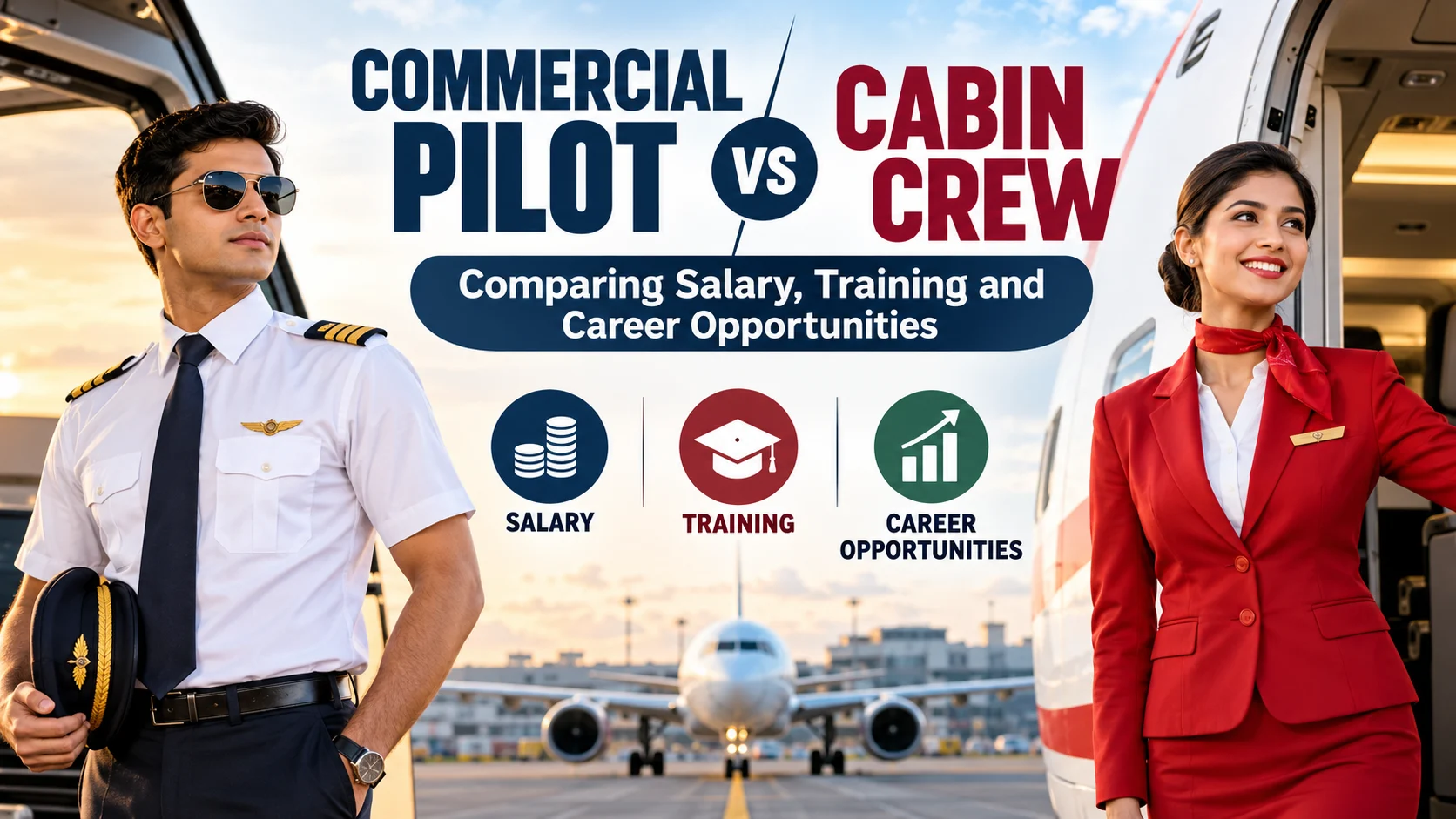 Commercial Pilot vs Cabin Crew